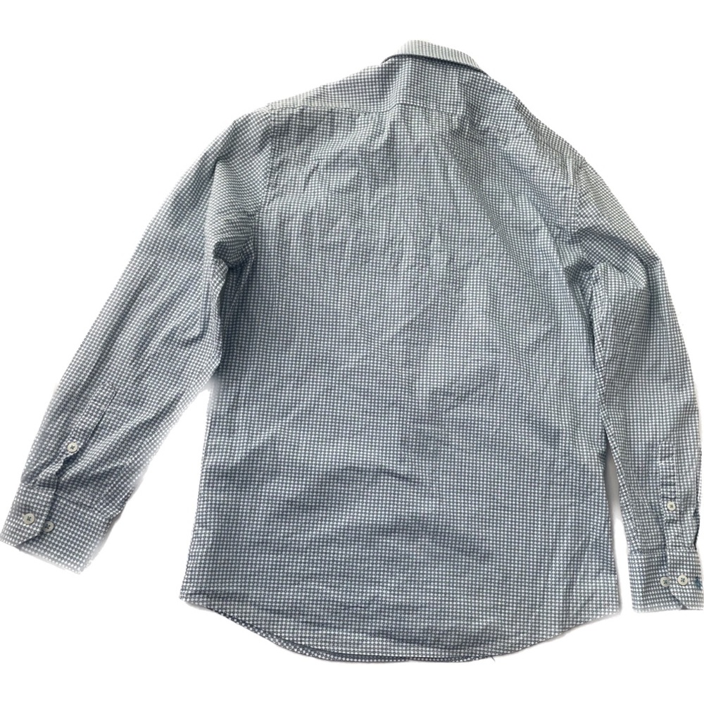 original penguin button down shirt blue circles pattern 15 32/33 small cotton - Picture 2 of 9